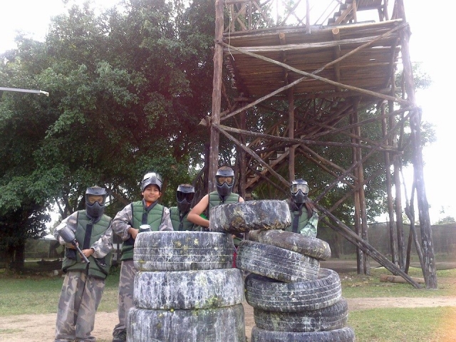 Paintball en el parque