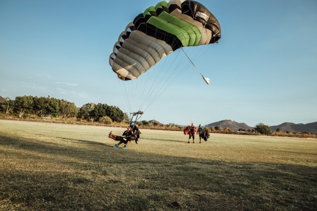Aterrizando después del salto