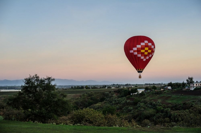 Amanecer desde el aire