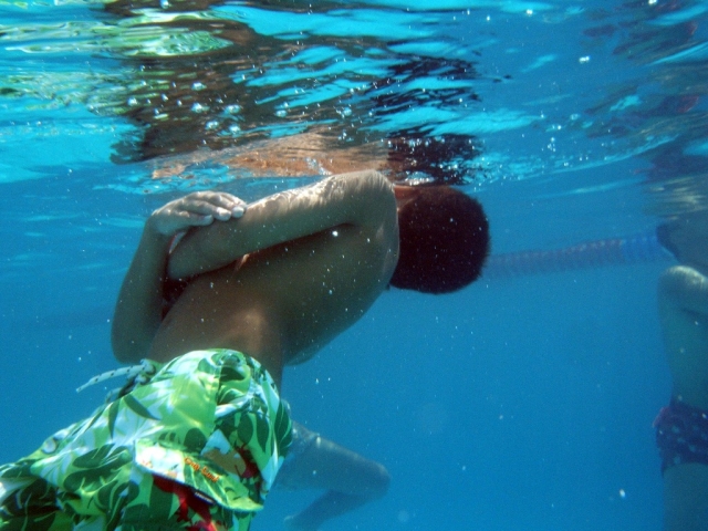 Buceo niños, flotación 