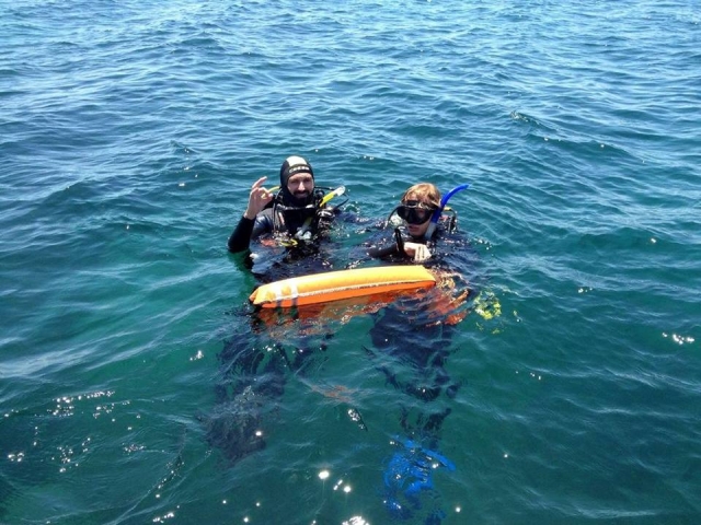 A punto de iniciar el Snorkel