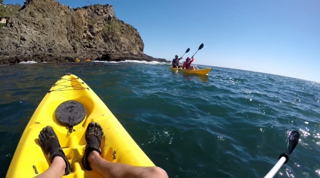 Kayak en mar de cortés