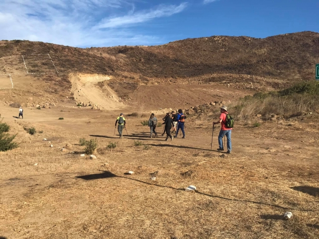 Senderismo en el desierto