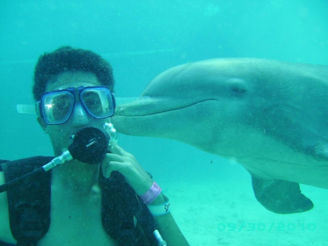 beso acuatico