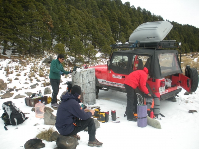 levantando el campamento