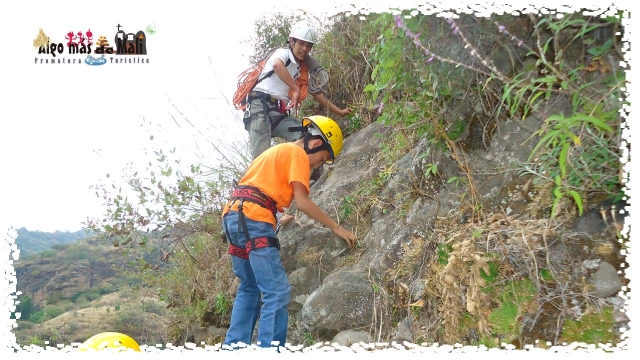 Rappel 25 y 35 metros. Ascenso