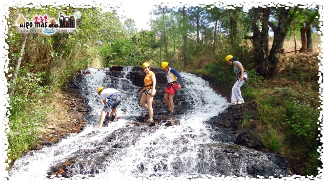 Rappel 70 metros Cascada. Zona de Anclajes