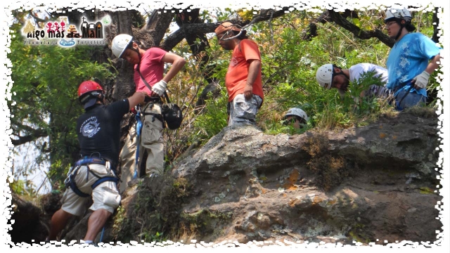 Rappel EXT 60 metros. Zona de Descenso
