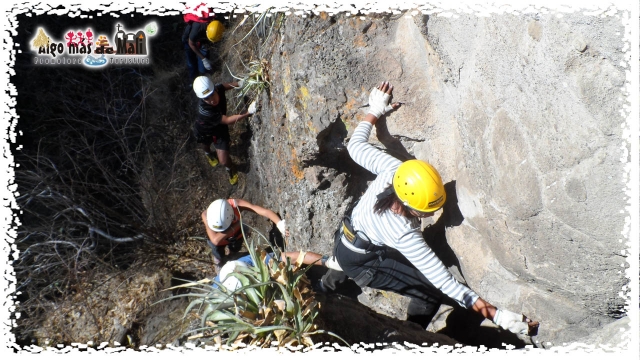 Rappel EXT 60 metros. Sendero Las 20 Uñas