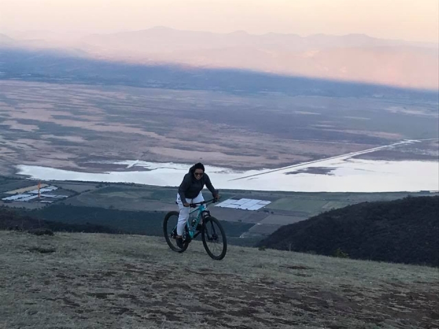 Montañas y paisajes en bicicleta