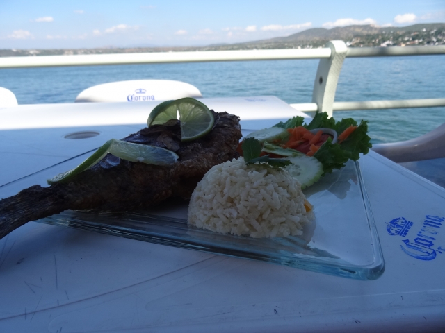 Disfrutando en el restaurante 