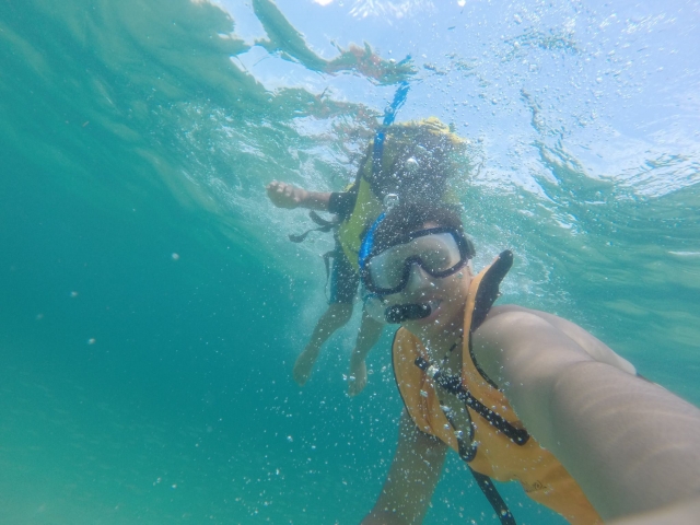 Snorkel en pareja