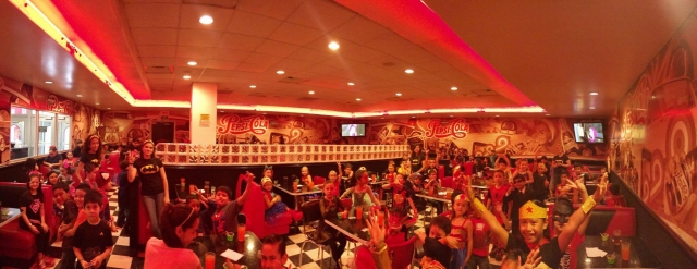 En la zona de comida