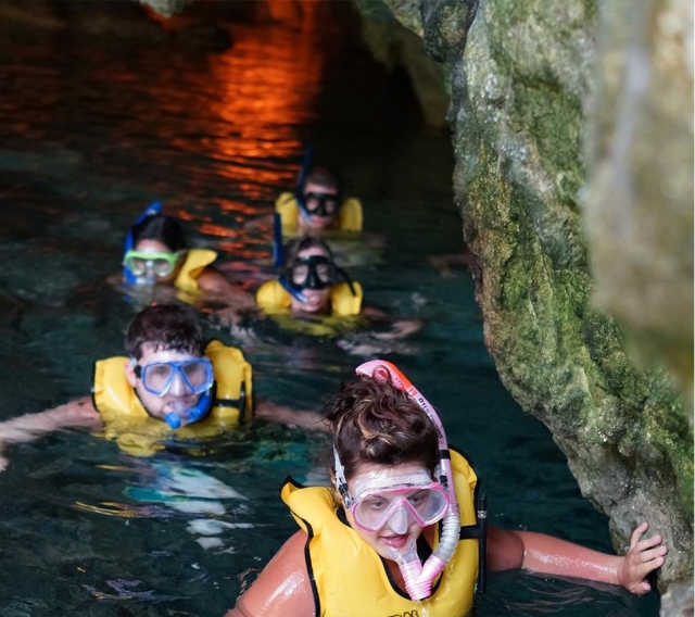 Snorkel en cavernas