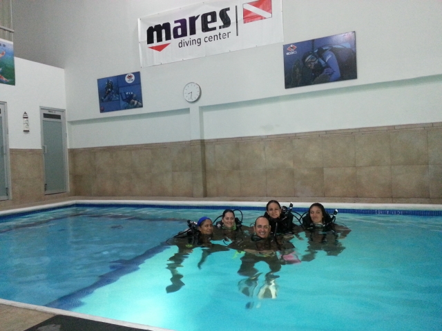 Práctica en piscina