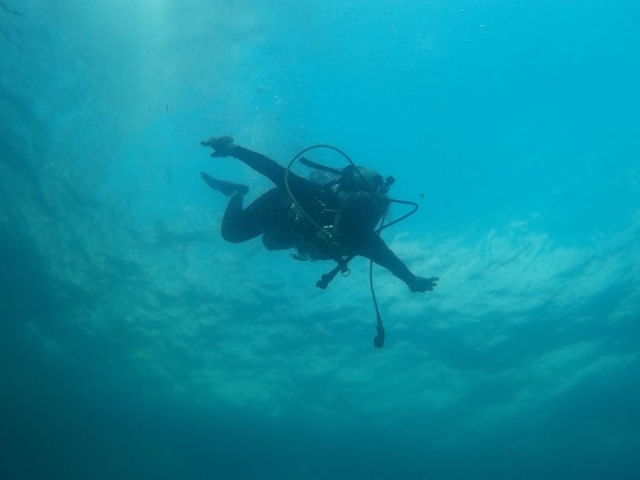 Buceando en el mar de Tabasco