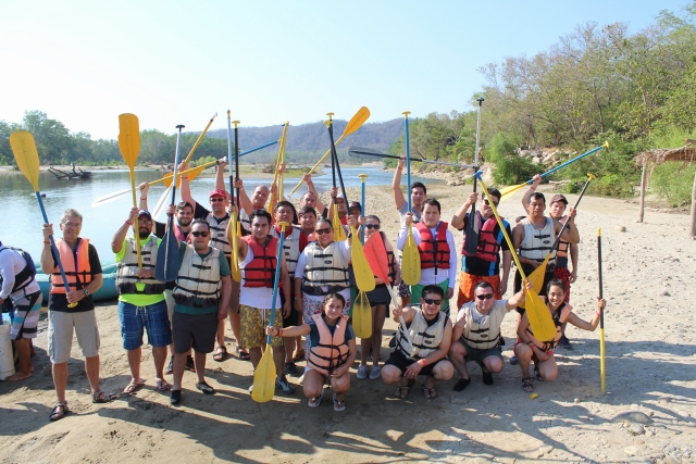 Preparados para el rafting