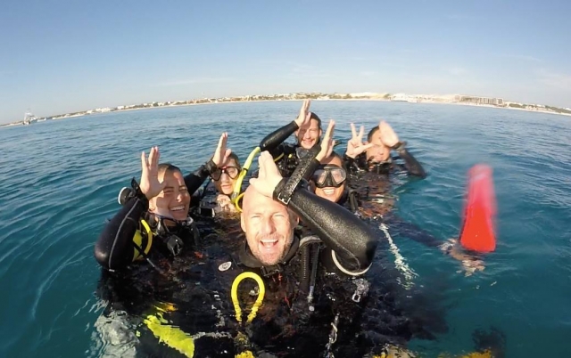 Buceo en el mar 