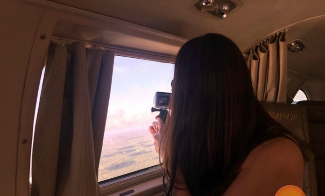 desde la cabina de vuelo