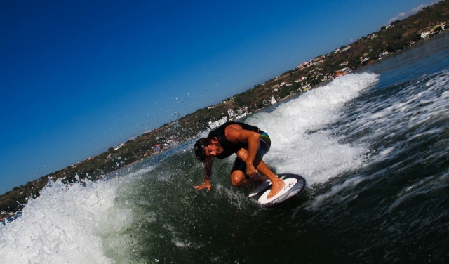 Deportes acuaticos en el lago