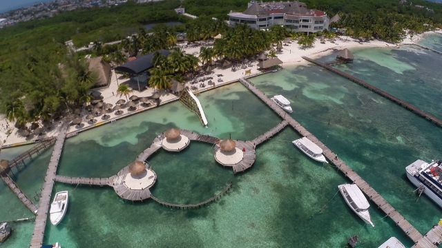 Vista aérea del puerto