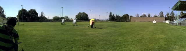 panoramica del campo de tiro