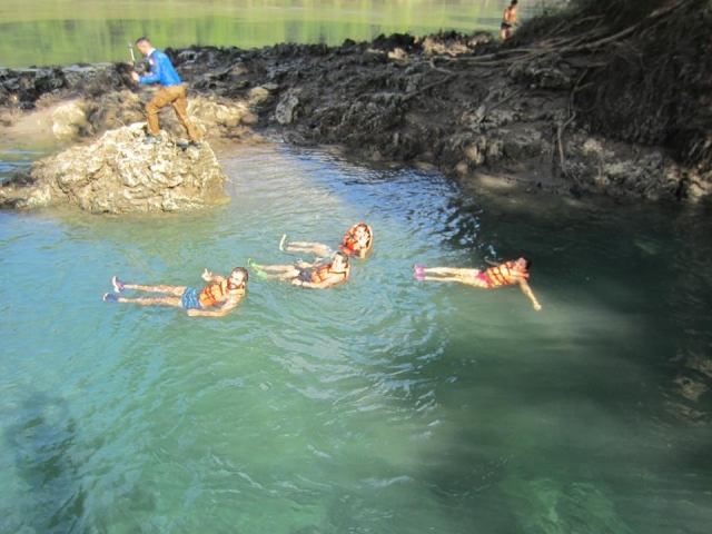 Descansando despues de Kayaks