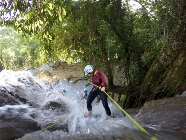 Rappel en cascada de Villaluz