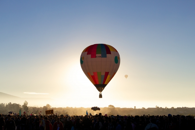 globo en la lejania