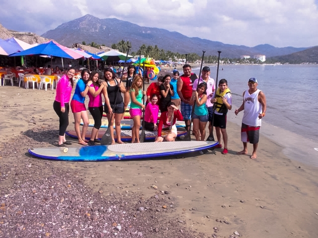 Paddel surf en grupo