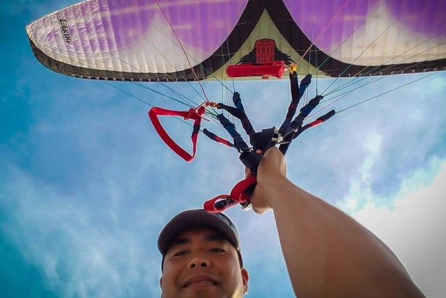 Foto en el parapente