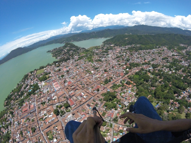 Vista panorámica desde parapente