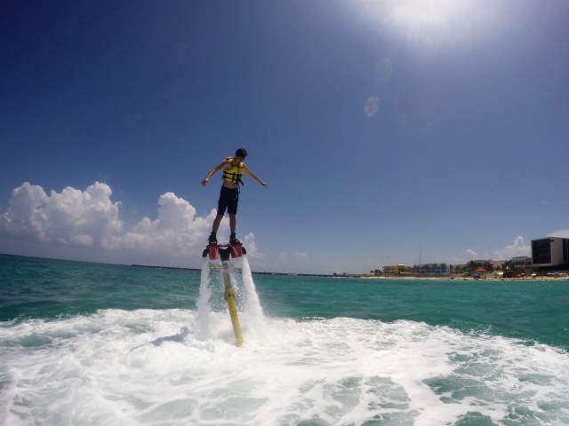 volando en el caribe