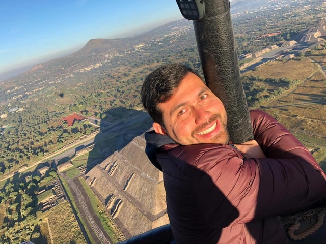 La emoción a bordo del globo