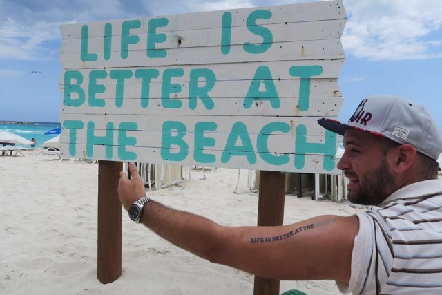 la vida es mejor en la playa