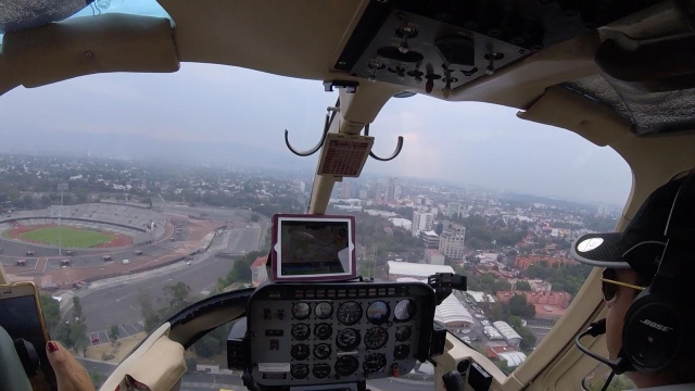 Vista de la CDMX en helicóptero 
