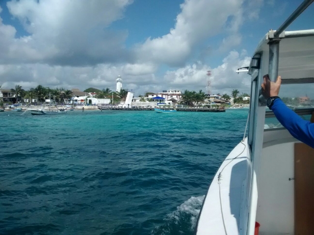 vista del mar para desde la embarcacion 