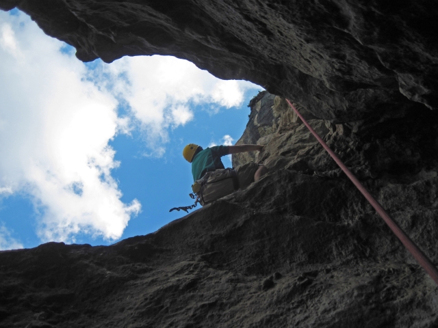 Preparando el rappel 