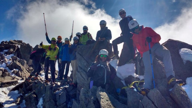 Equipo de alpinistas 