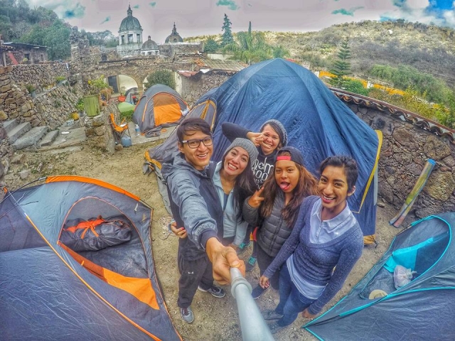 Campamento con amigos 