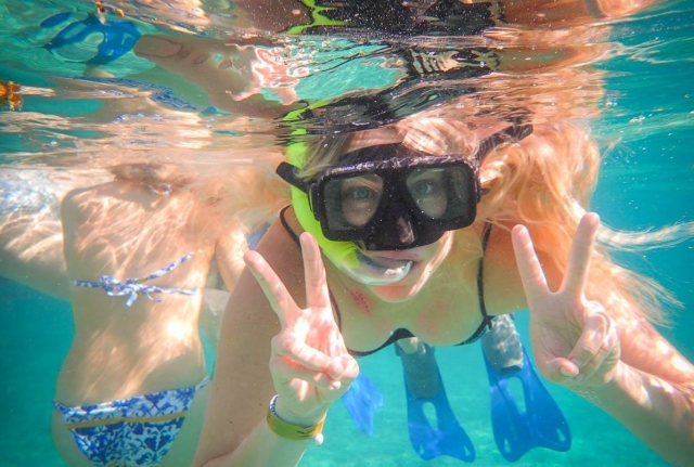 Snorkel en el caribe