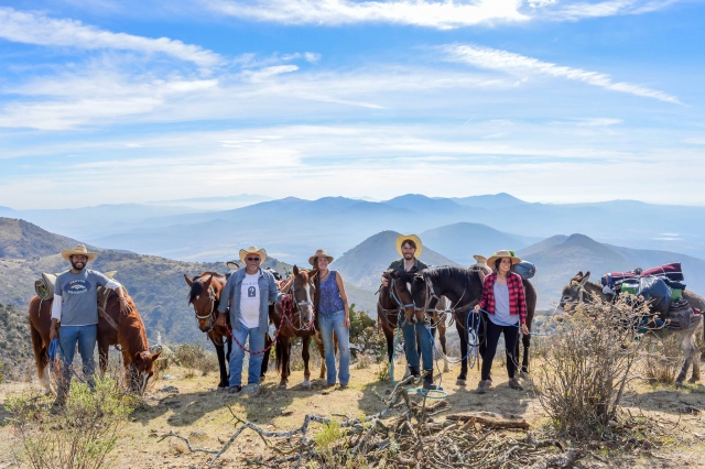 Ruta a caballo en la montanya 