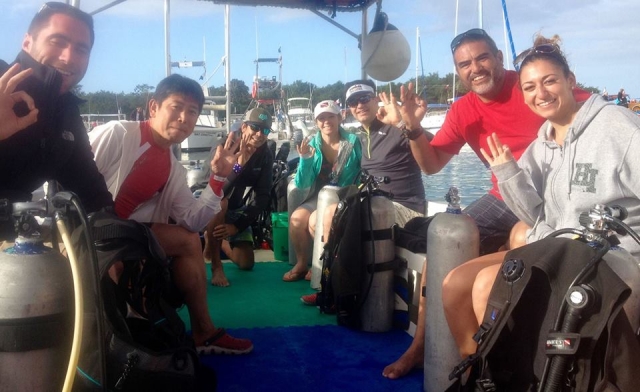 A punto de hacer buceo