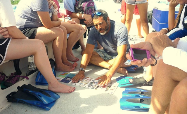 Dando un breve speech