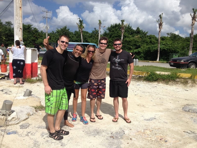 En la playa antes de partir