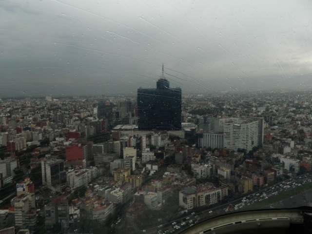 Dia de lluvia en el helicoptero