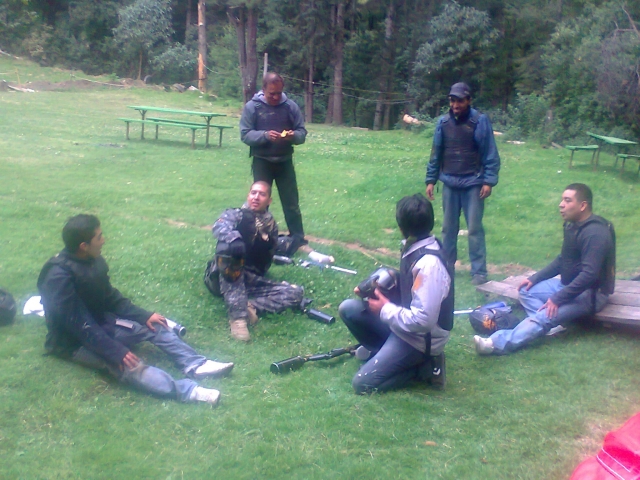 Despues de la batalla de paintball