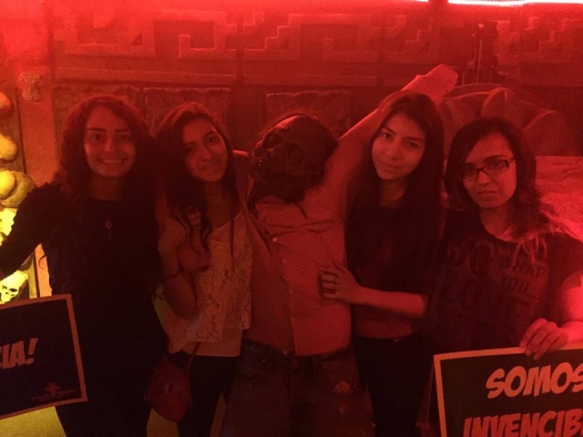 Foto con el zombie
