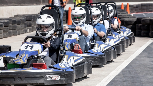 Karts a toda velocidad