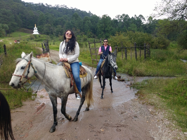 Ruta a caballo en pareja